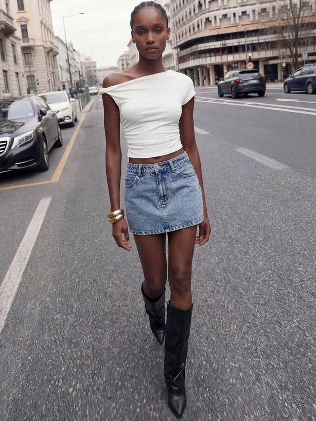 maija women's denim mini skirt y2k style