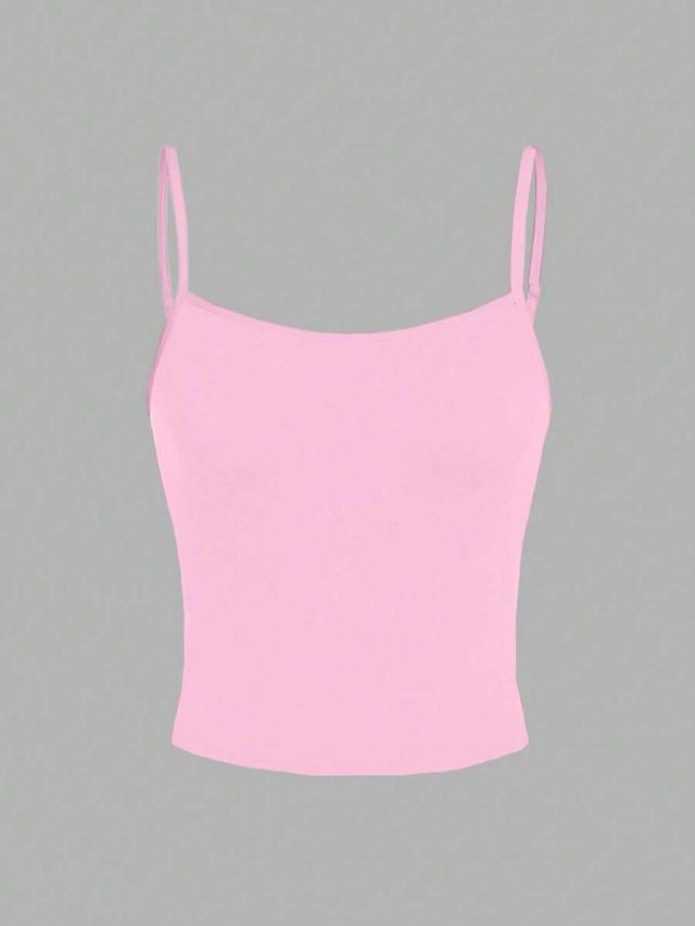 light pink simple camisole tank top