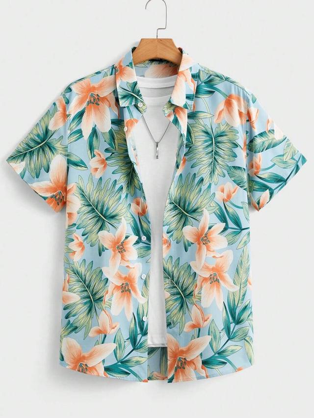 ocevento manfinity rsrt men's short sleeve woven beach shirt