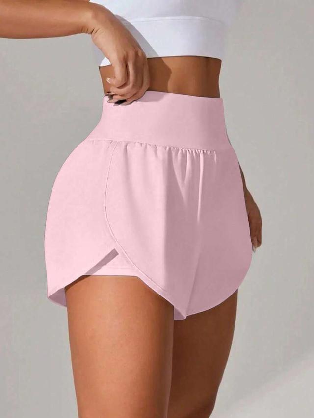 women's moisture-wicking breathable sports shorts, summer pink