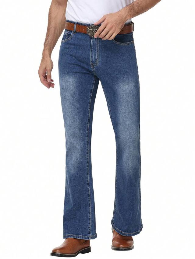 men's vintage flared denim bell bottom jeans