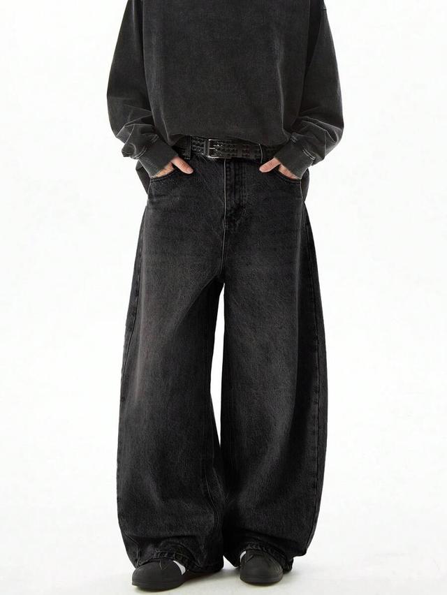 hearty haven casual loose fit straight leg jeans