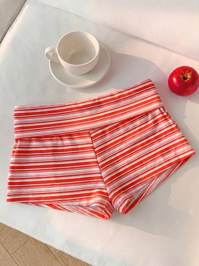 striped casual versatile comfortable shorts