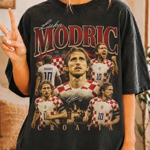 modric croatia vintage bootleg 90s styles shirt
