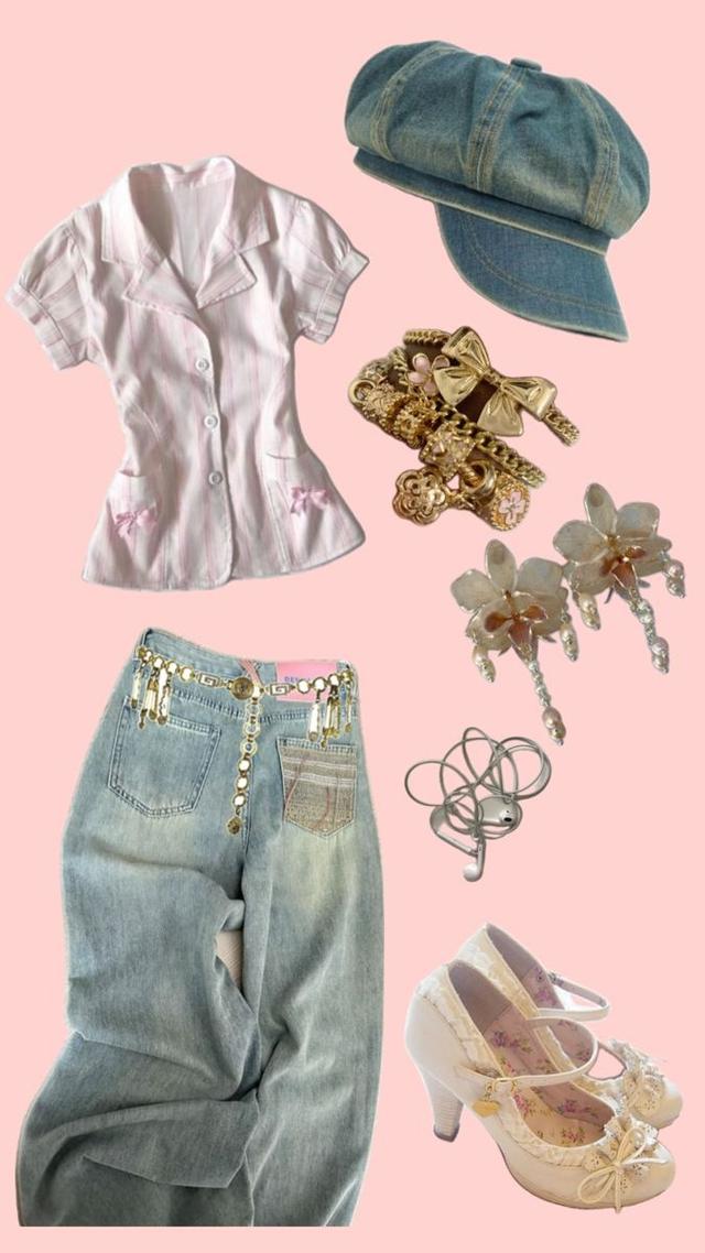 Light Wash Wide Leg Denim Jeans