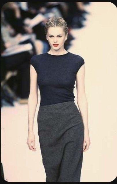 Dark Grey Textured Midi Skirt