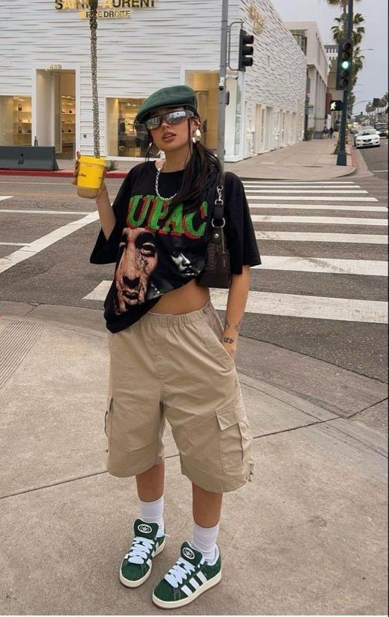 Khaki Cargo Shorts