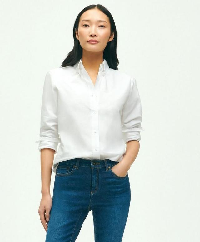 classic white cotton button-down shirt