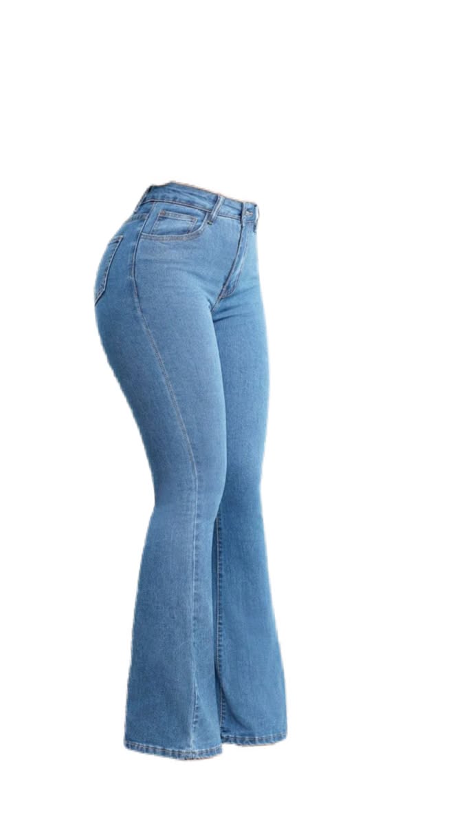 high waisted light wash denim flare jeans