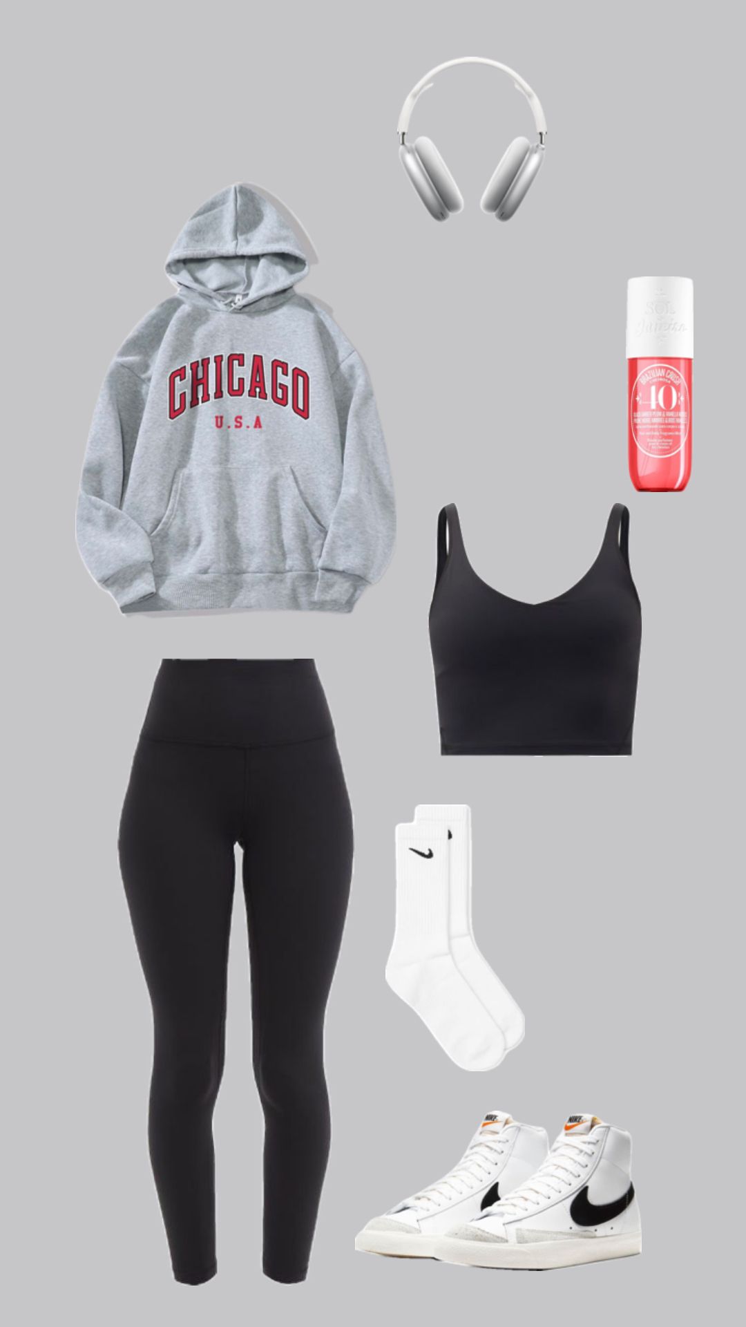 black high-waisted performance leggings