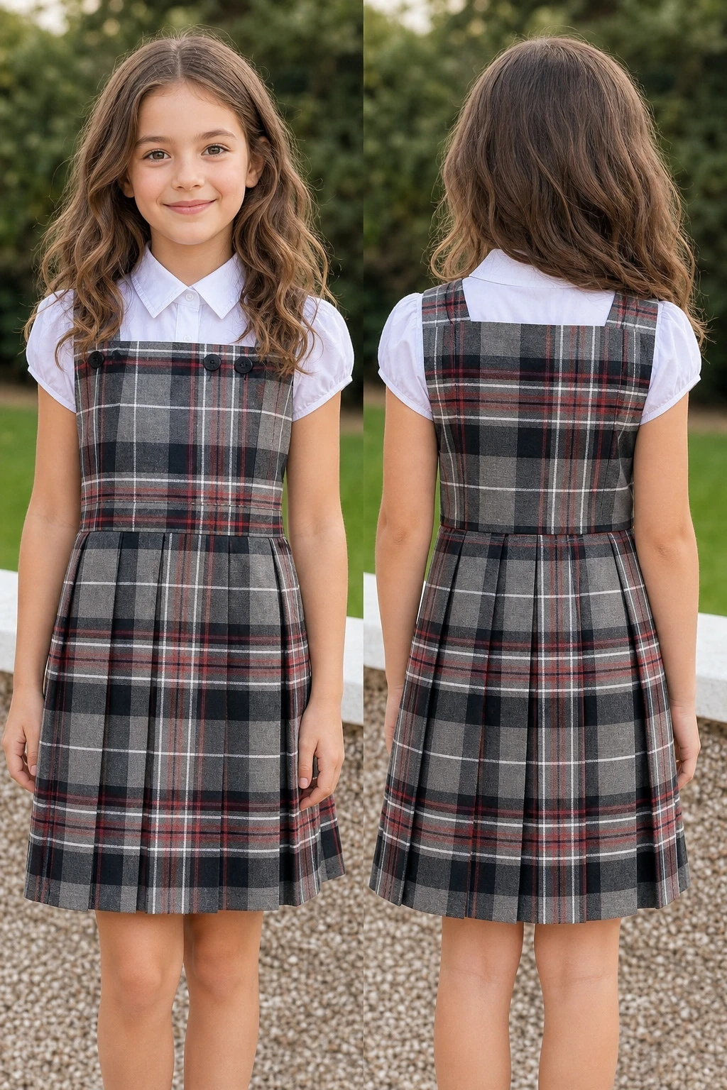 plaid pleated pinafore dress Nobody's Child - Pinafore Mini Dress - Women - Polyester - 0 US