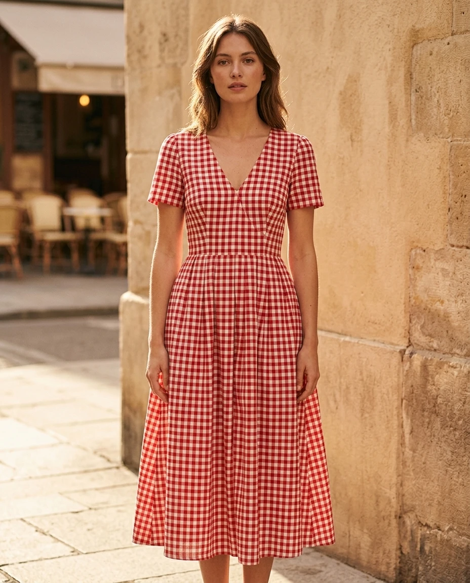 Red Gingham Dress