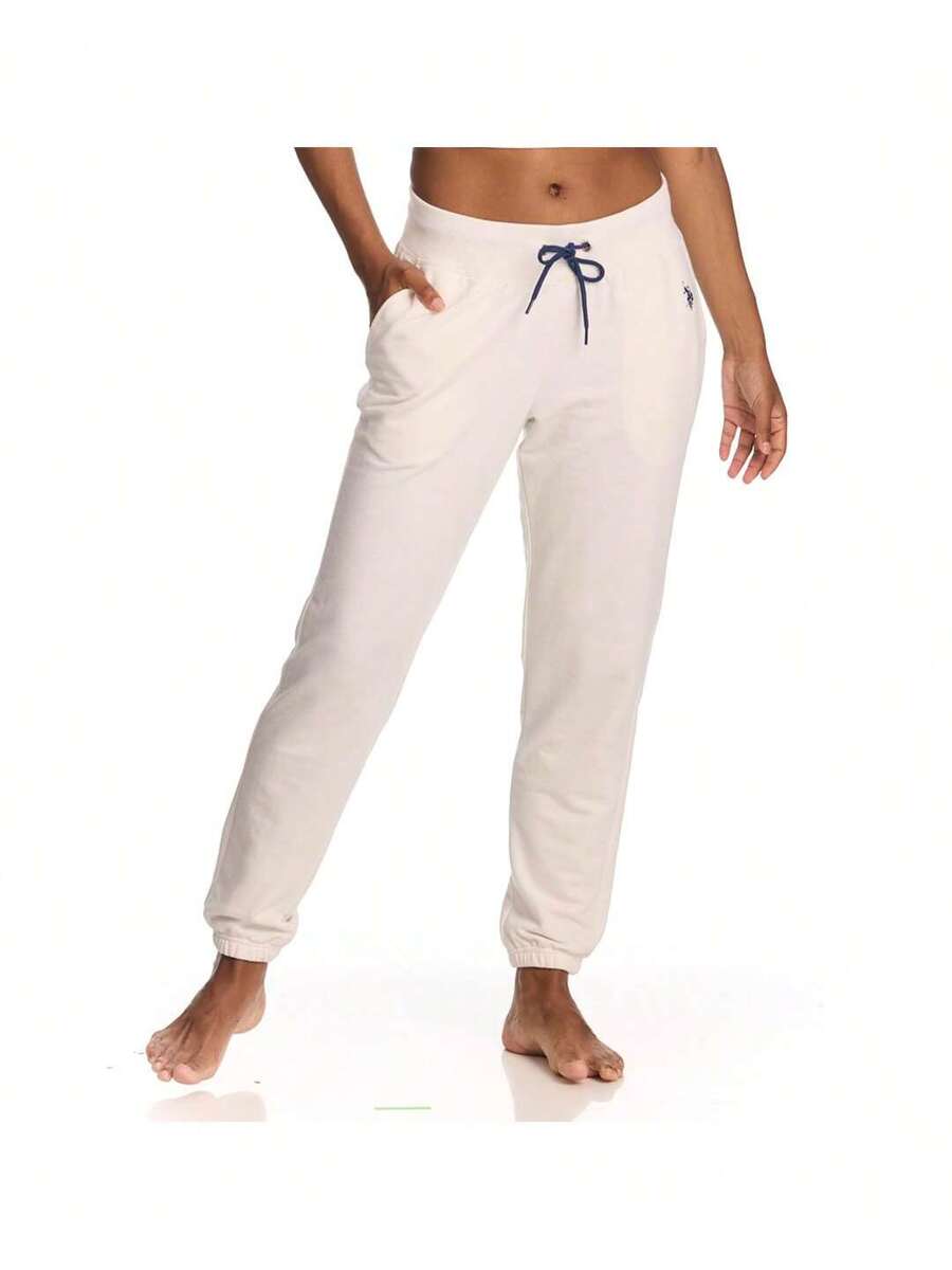 cream womens cream french terry lounge joggers