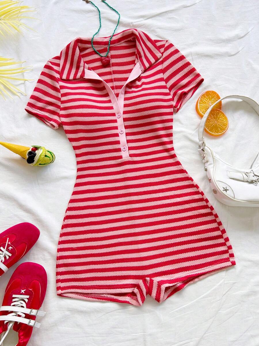soleia striped casual jumpsuit for women