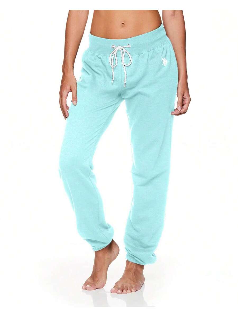 light blue french terry lounge joggers