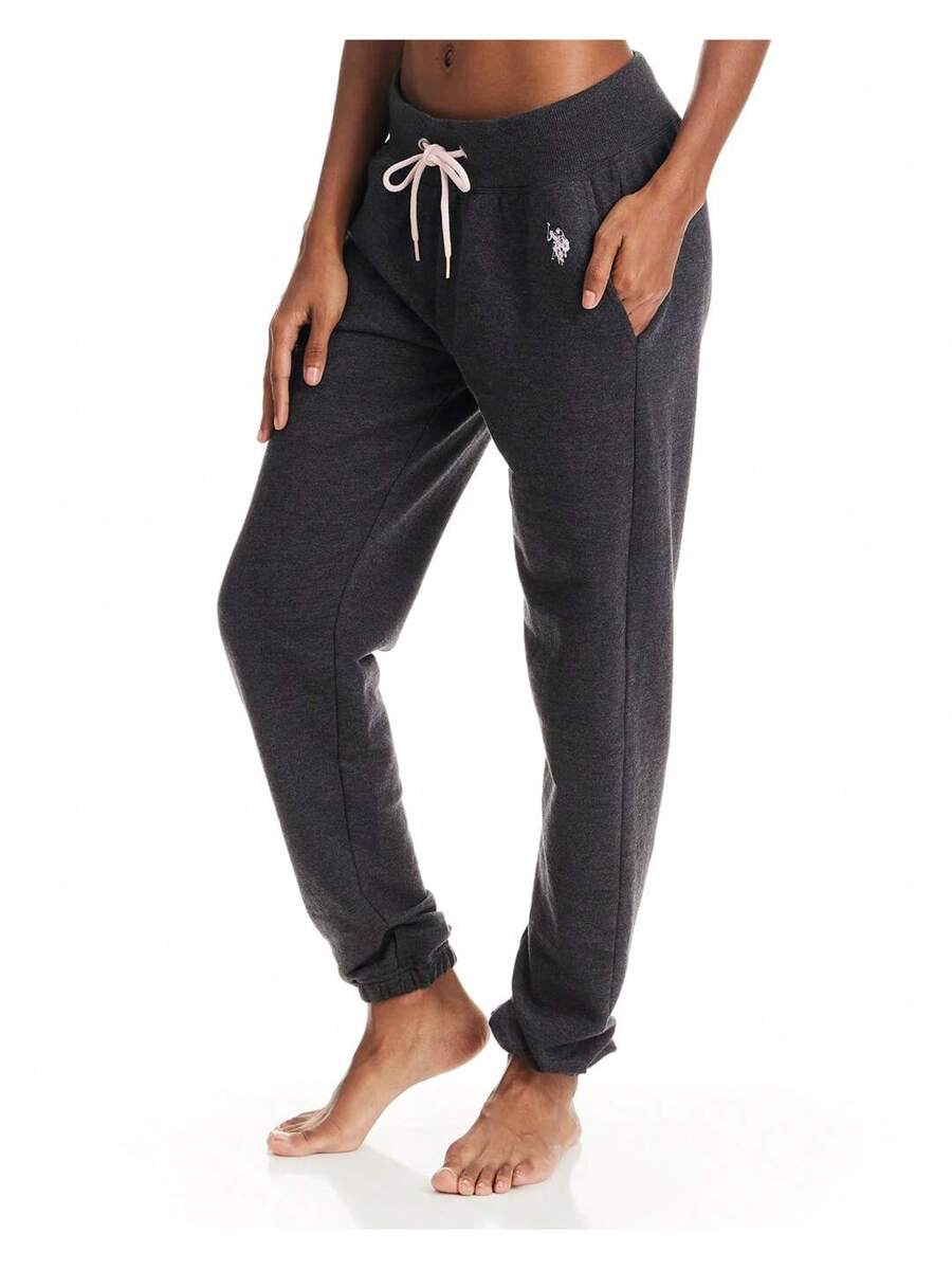dark grey french terry lounge joggers