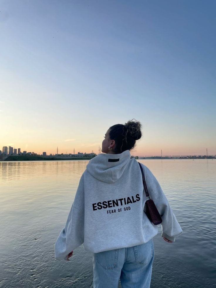grey cotton fleece oversized hoodie with graphic print